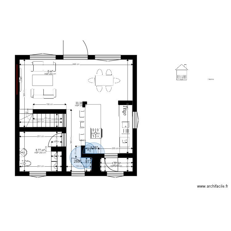 MatthieuHouse1. Plan de 4 pièces et 41 m2