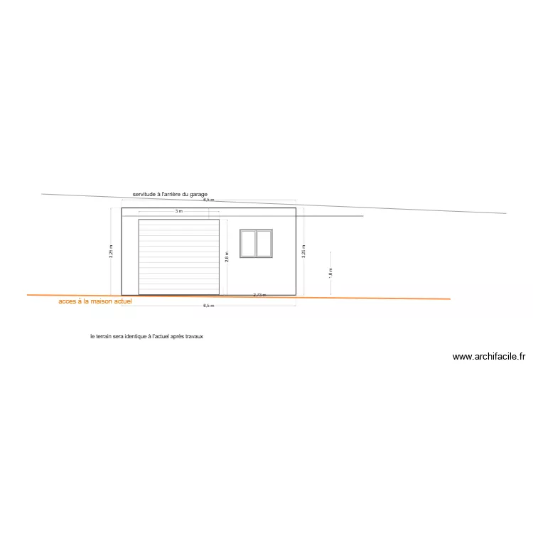 facade sud est v4. Plan de 