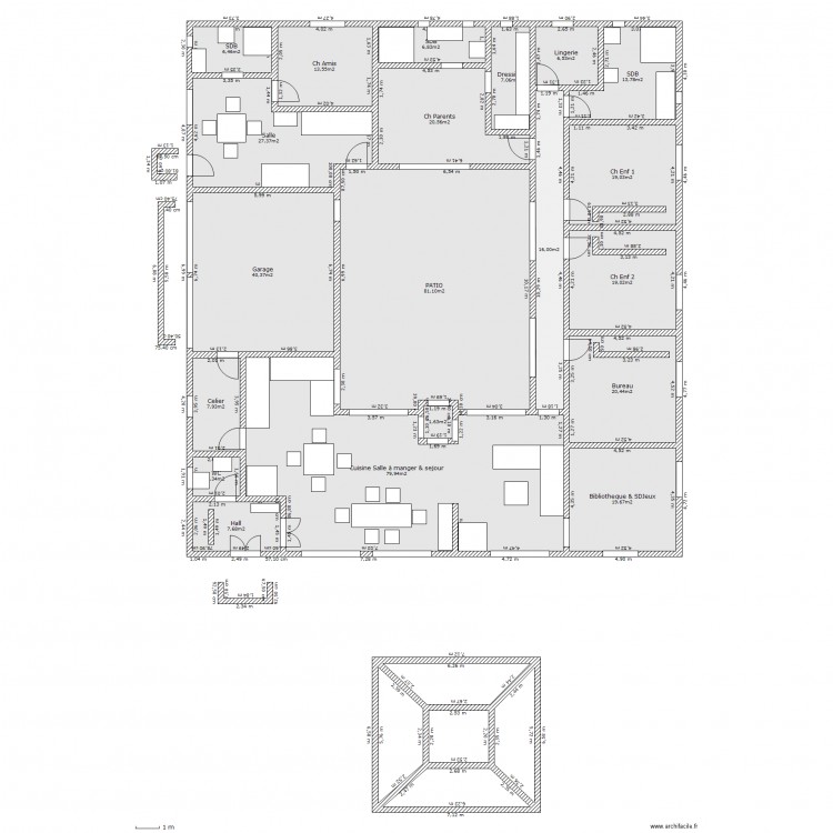 hacienda 6/8*10. Plan de 0 pièce et 0 m2