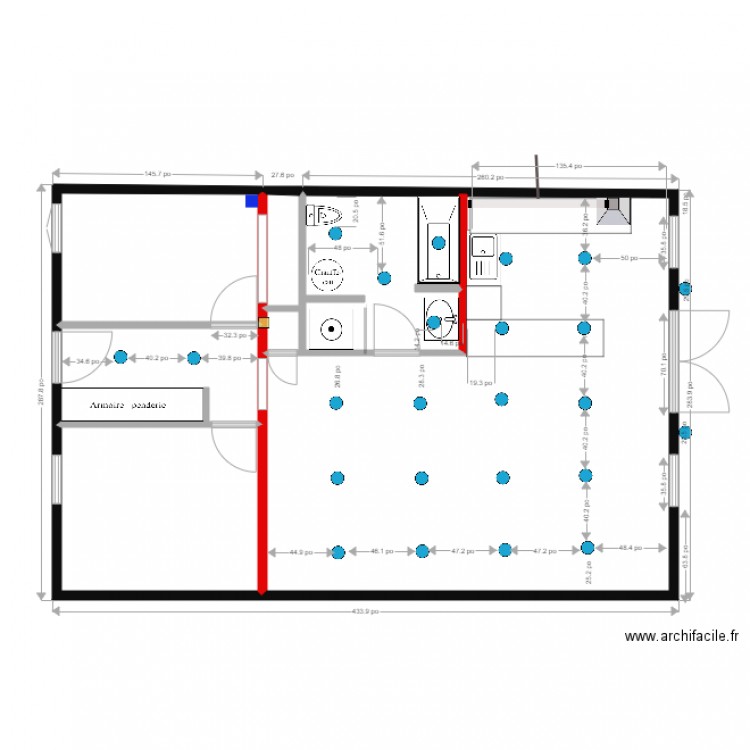 electricité v2. Plan de 0 pièce et 0 m2