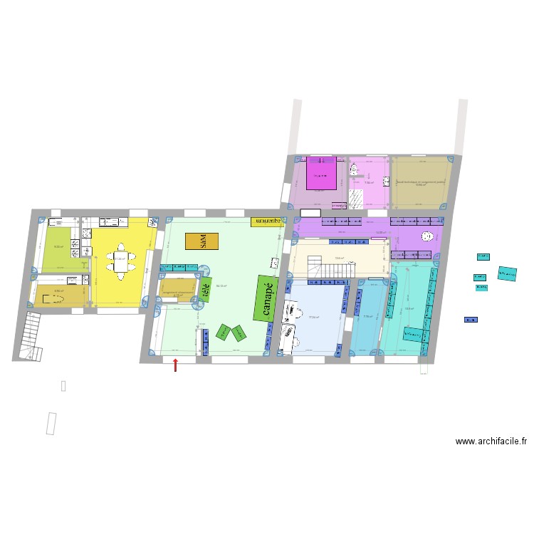 A8 entrée bout ouestt. Plan de 0 pièce et 0 m2