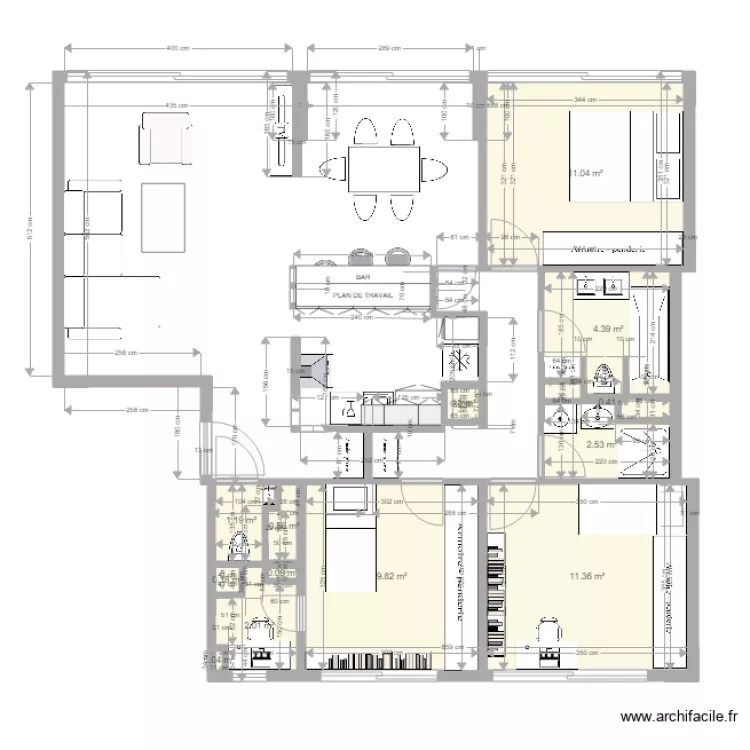 PLAN SANDRINI PROJETE. Plan de 