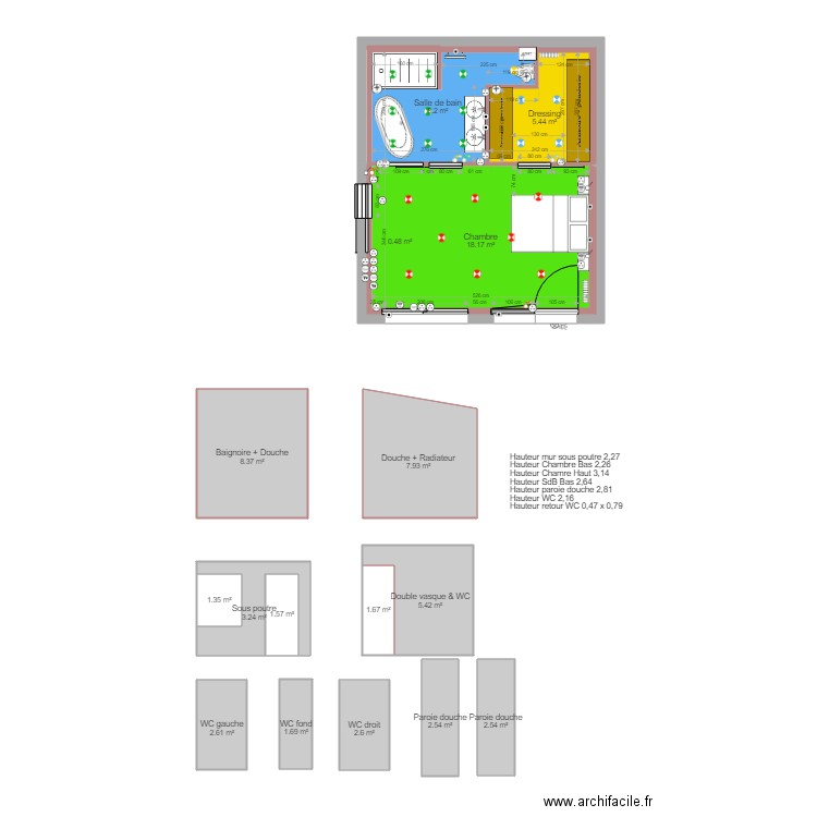 Suite Parentale SHSM. Plan de 0 pièce et 0 m2