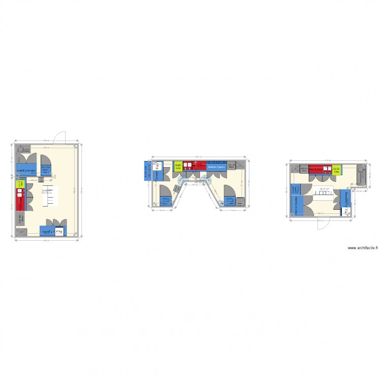 CHEZ L ANCIEN. Plan de 3 pièces et 54 m2