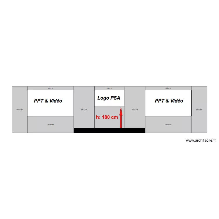 Mur Starling Geneva 1 PSA 2019. Plan de 