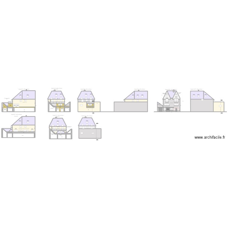 Facades Terrasse Pasteur. Plan de 100 pièces et 1617 m2