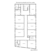 Plan actuel du presbytère de ND de Lourdes