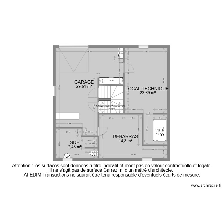 BI 7541 SOUS SOL. Plan de 0 pièce et 0 m2