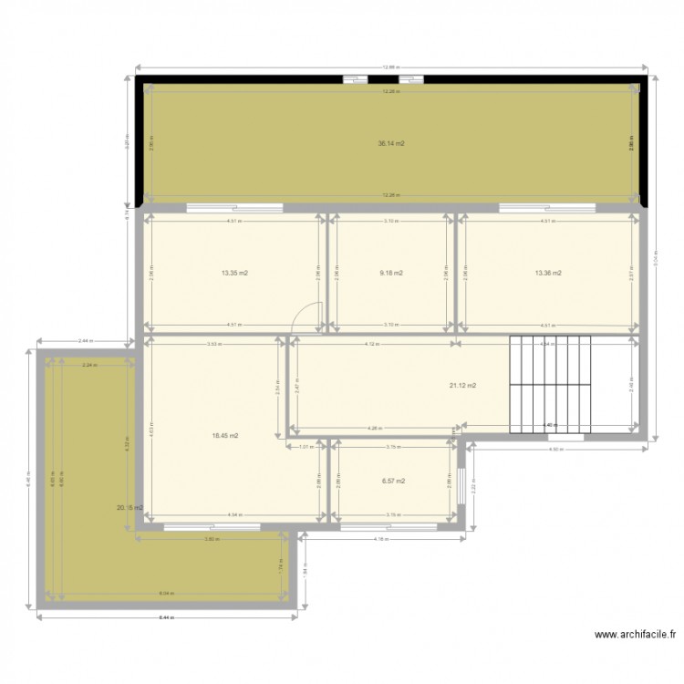 etage 1 k. Plan de 0 pièce et 0 m2