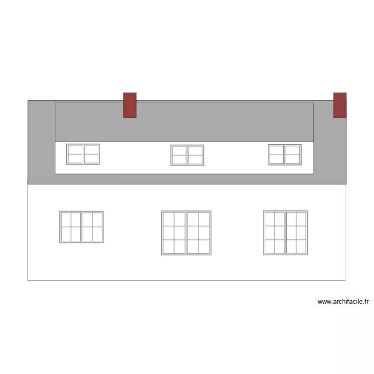 Facade modifiée. Plan de Facade modifiée. Plan de