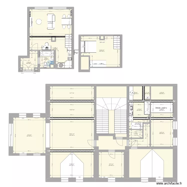 villa des Varennes sans meuble. Plan de 