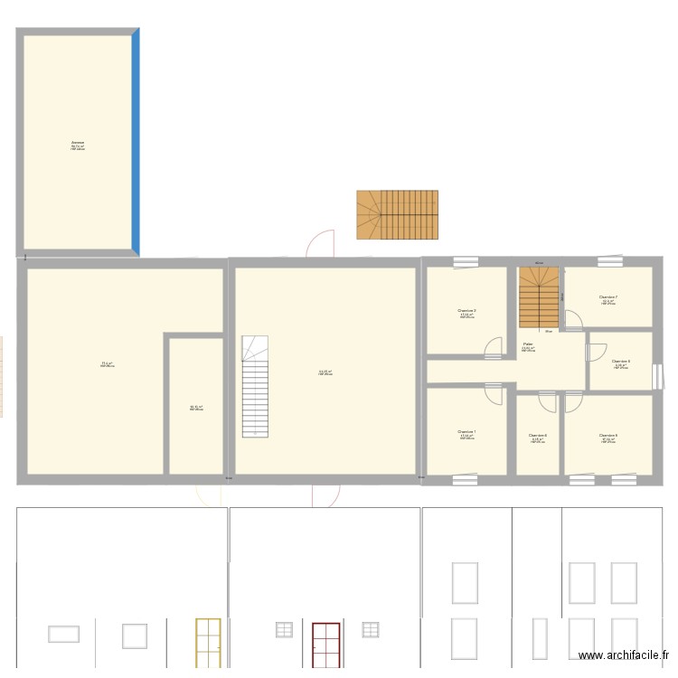 PROJET 2 Grange espace vie sud. Plan de 0 pièce et 0 m2