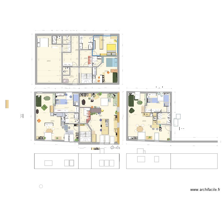  loft avec meubles mon favoris. Plan de 21 pièces et 291 m2