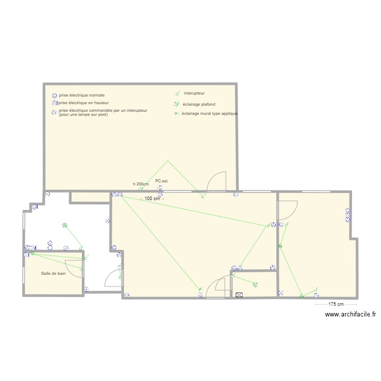 PIGNE ELECTRICITE. Plan de 0 pièce et 0 m2