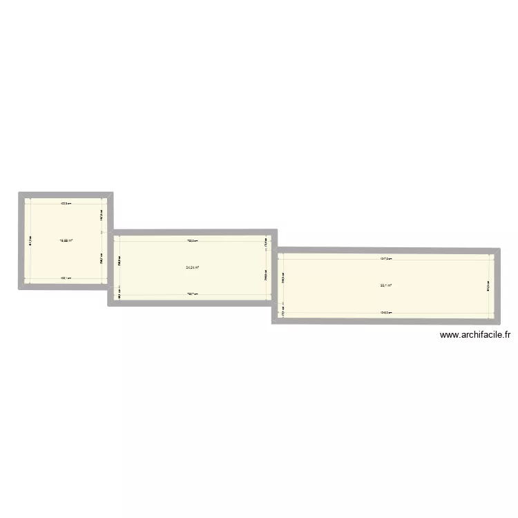 coupe face nord. Plan de 