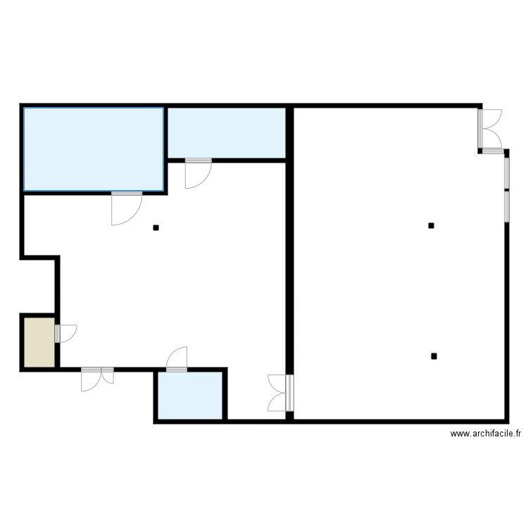 exotic courneuve. Plan de 6 pièces et 288 m2