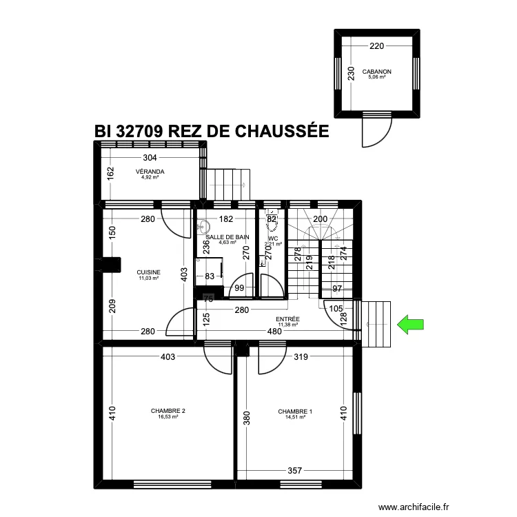 BI 32709. Plan de 22 et 190 m² BI 32709. Plan de 22 et 190 m²