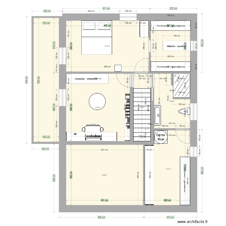 Etage 1. Plan de 0 pièce et 0 m2