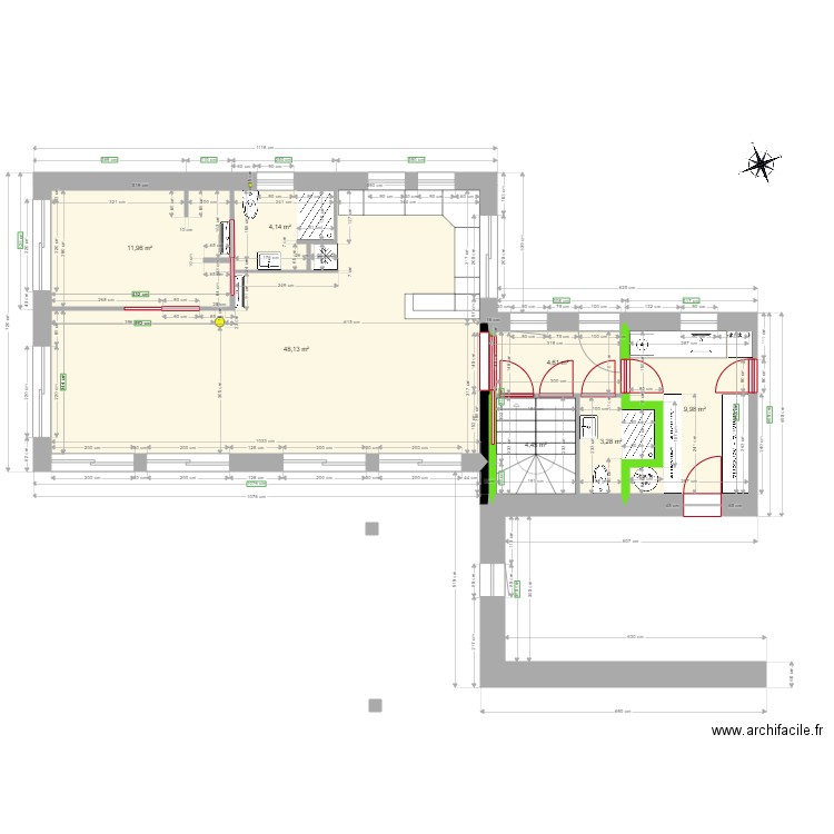 EviresRDC. Plan de 7 pièces et 87 m2