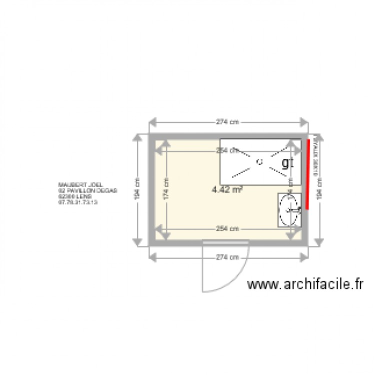 MAUBERT JOEL . Plan de 0 pièce et 0 m2