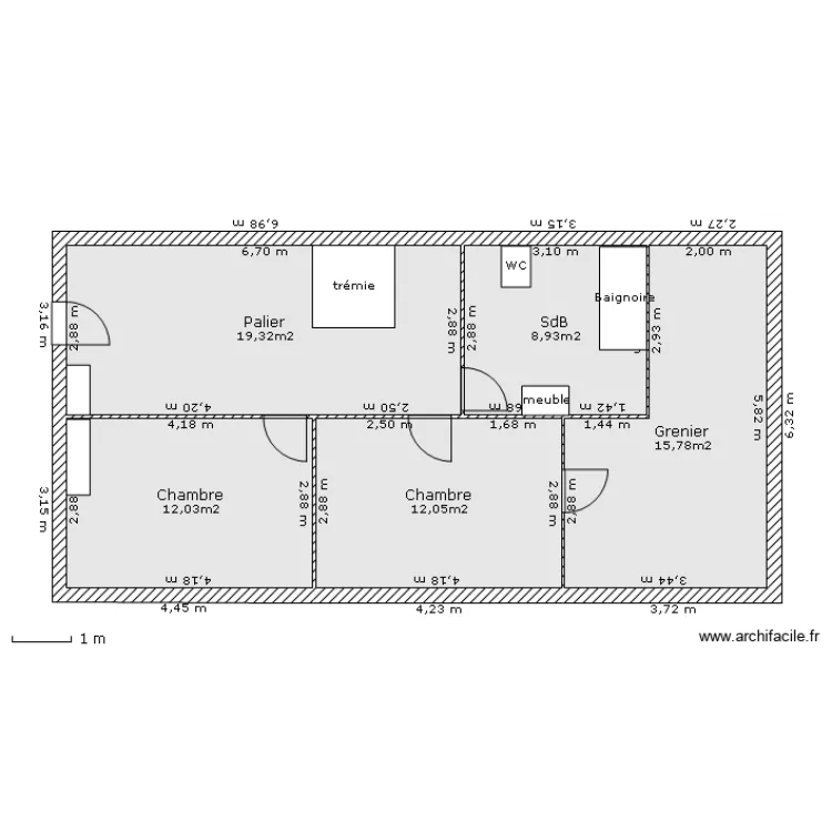 Etage 1er nov. Plan de Etage 1er nov. Plan de