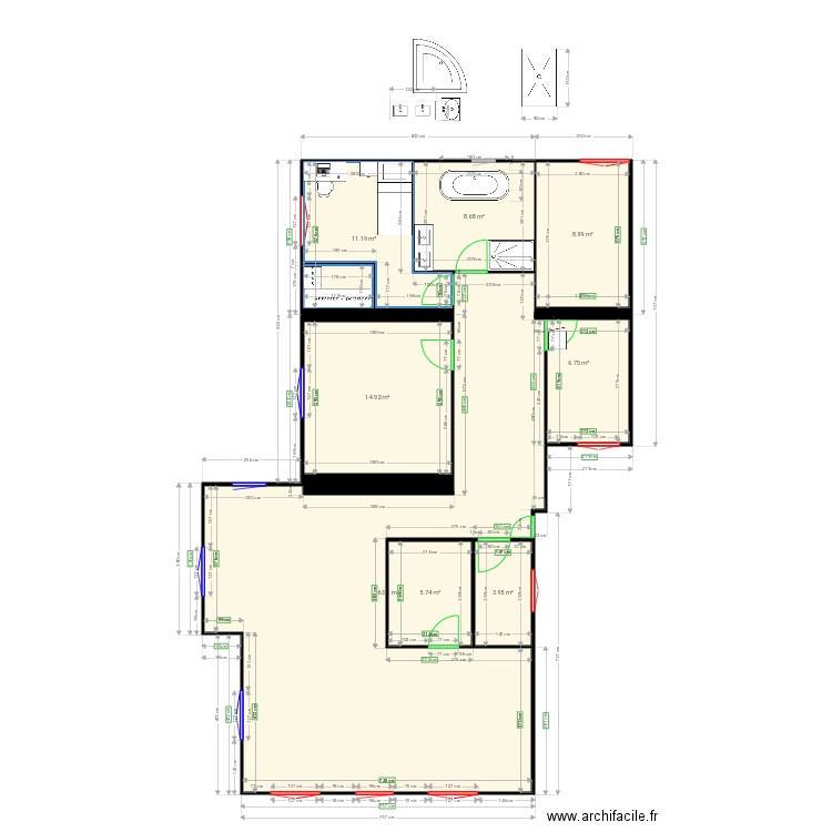 Maison1. Plan de 0 pièce et 0 m2