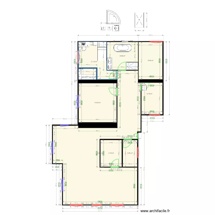 Maison1. Plan de 