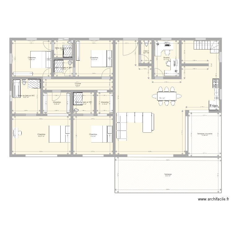 Maison Pommier. Plan de 0 pièce et 0 m2