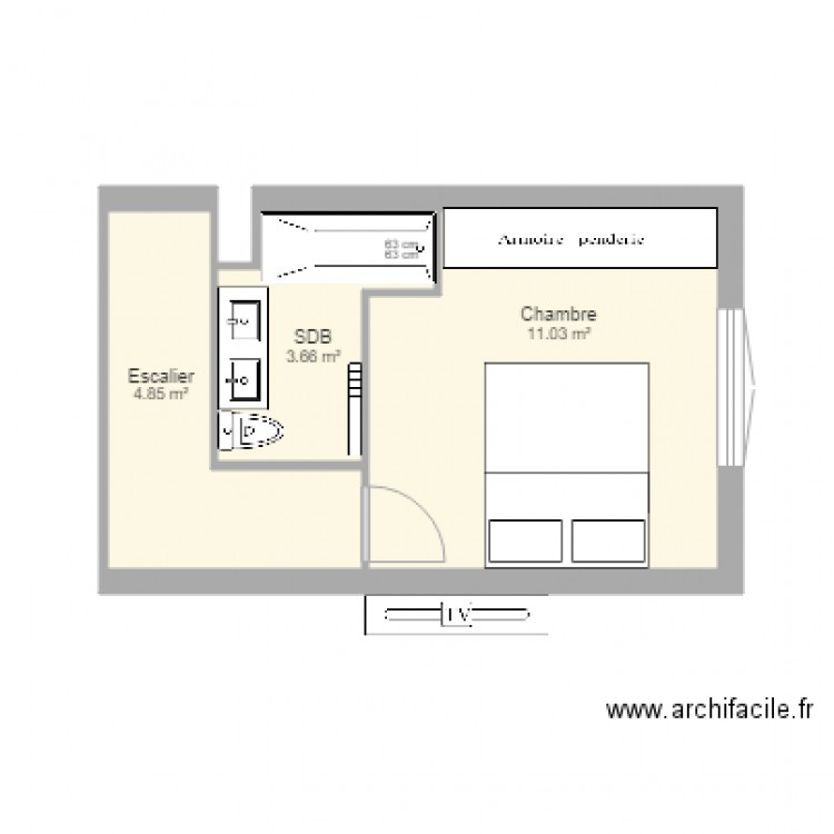 sdb béatrice n2. Plan de 0 pièce et 0 m2