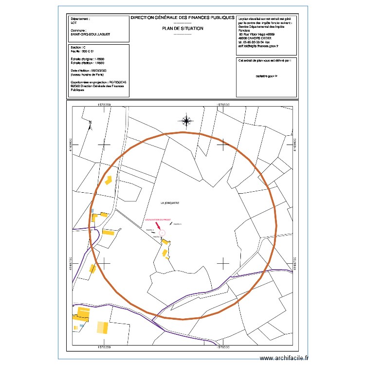 PLAN DE SITUATION ABRI VEHICULES. Plan de 0 pièce et 0 m2