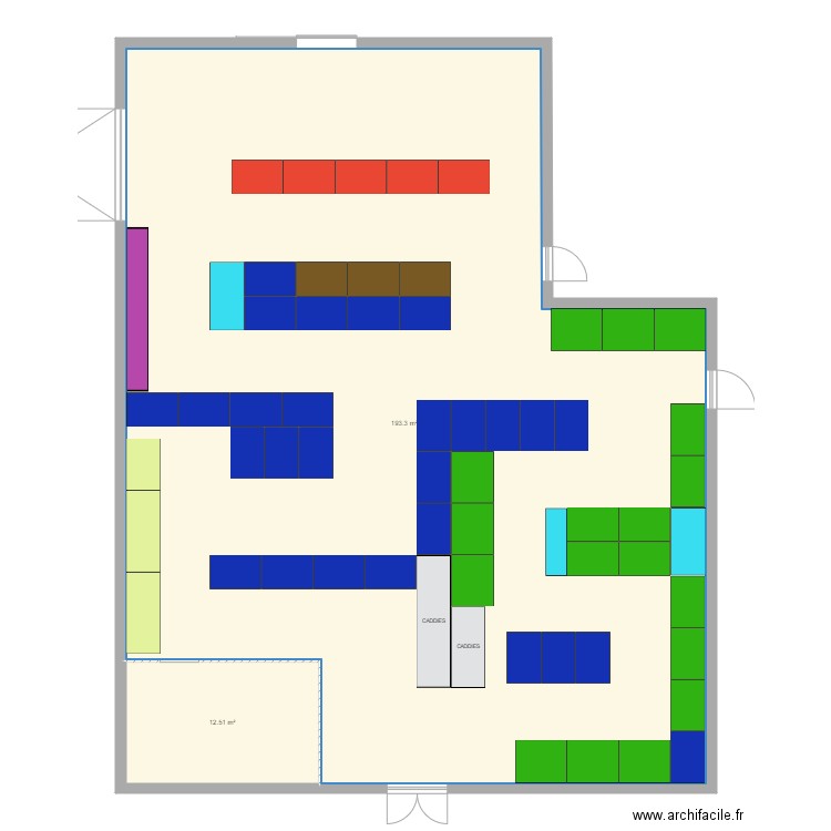 PLAN MAGASIN. Plan de 0 pièce et 0 m2