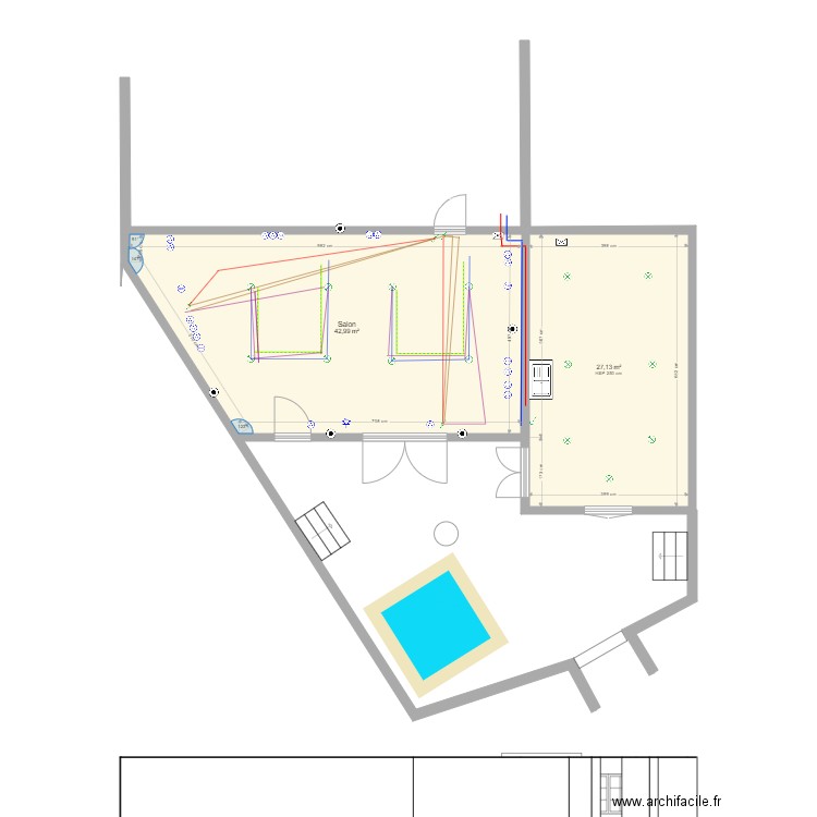 extension 6 sept 21 cotations murets1. Plan de 0 pièce et 0 m2