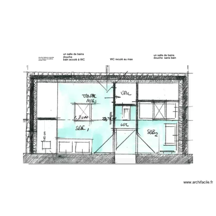 sdbs sup&eacute;rieures Filolie. Plan de 
