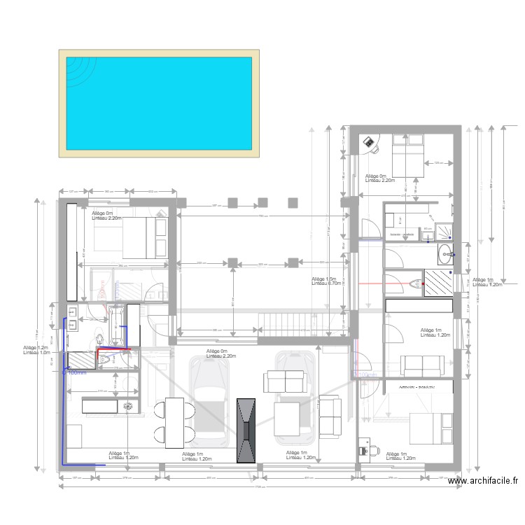 Réseaux. Plan de 0 pièce et 0 m2