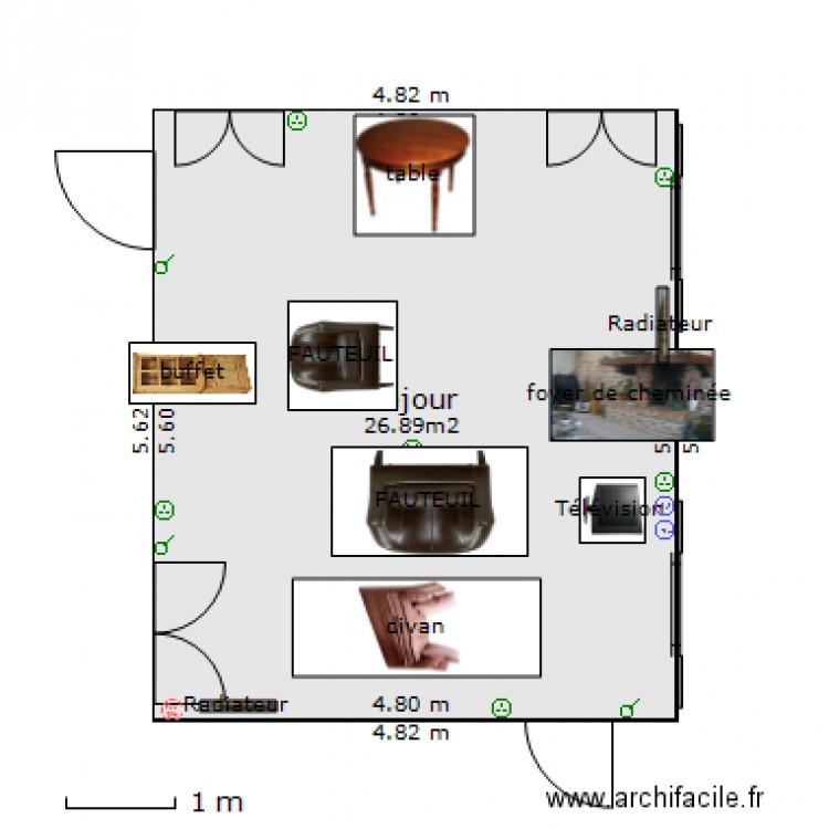 séjour. Plan de 0 pièce et 0 m2