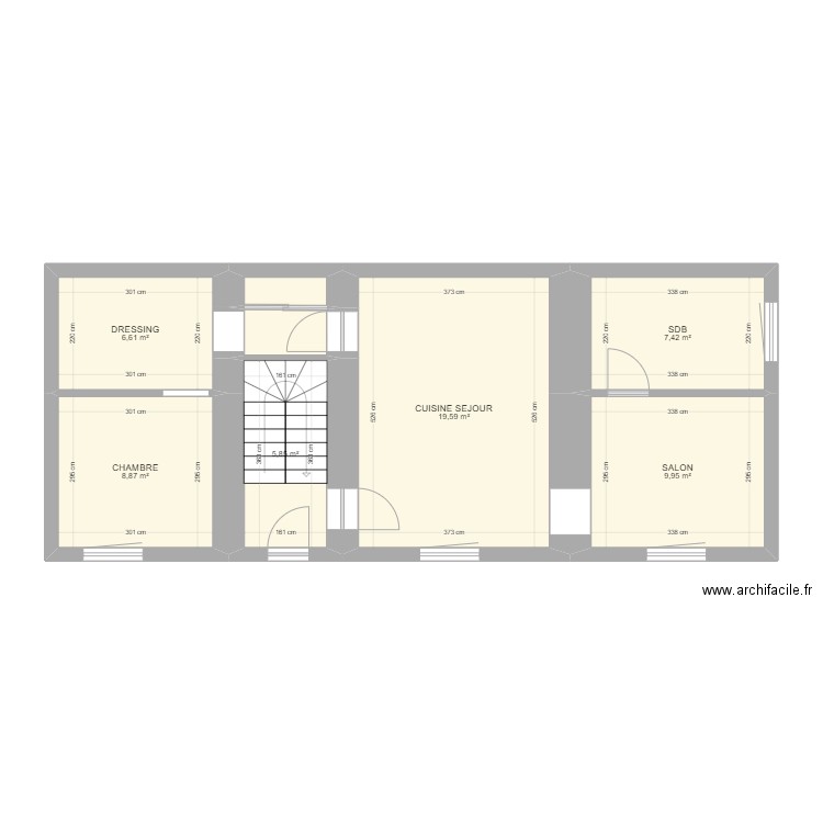 APPART REZ ANS PROJECTION. Plan de 0 pièce et 0 m2
