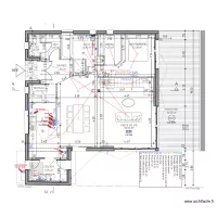 plan &eacute;lectrique maison RDC 