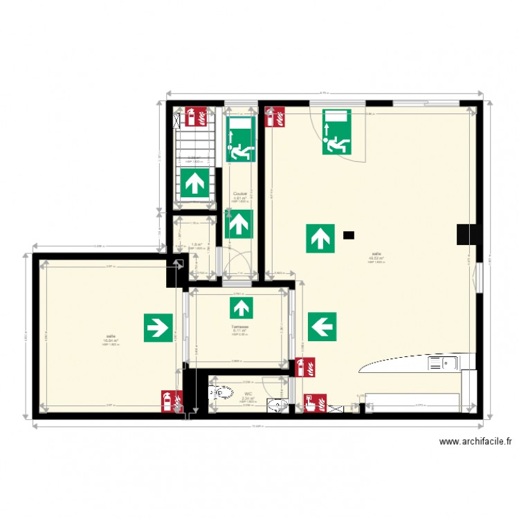 hammam. Plan de 0 pièce et 0 m2