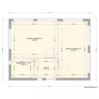 Cabinet m&eacute;dical 2 D 50 m2