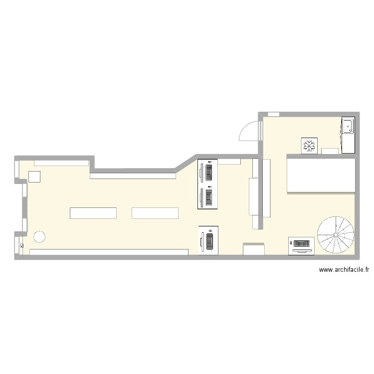 Officine. Plan de 0 pièce et 0 m2