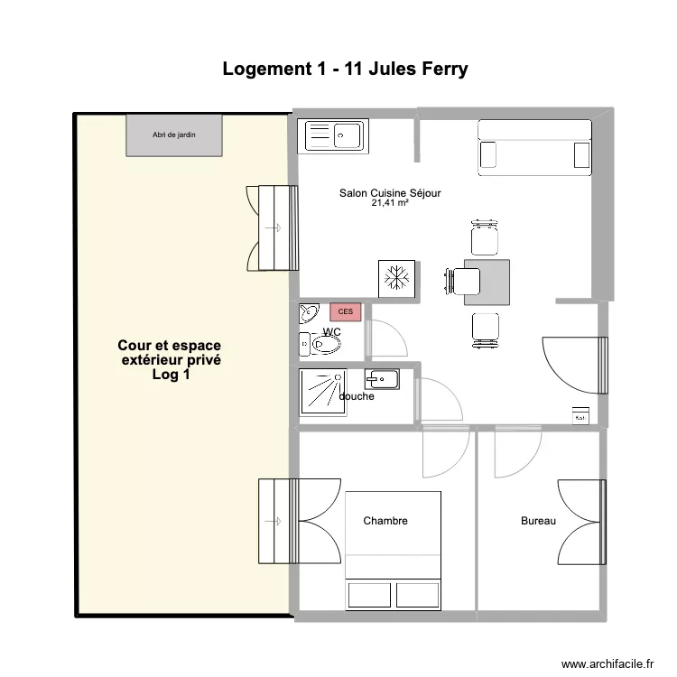 Maison 1 JF 10 2022. Plan de 