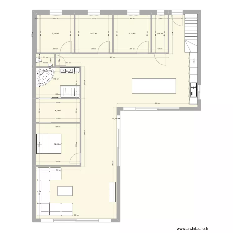 maison rdc. Plan de 