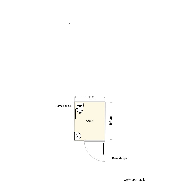 WC . Plan de 0 pièce et 0 m2
