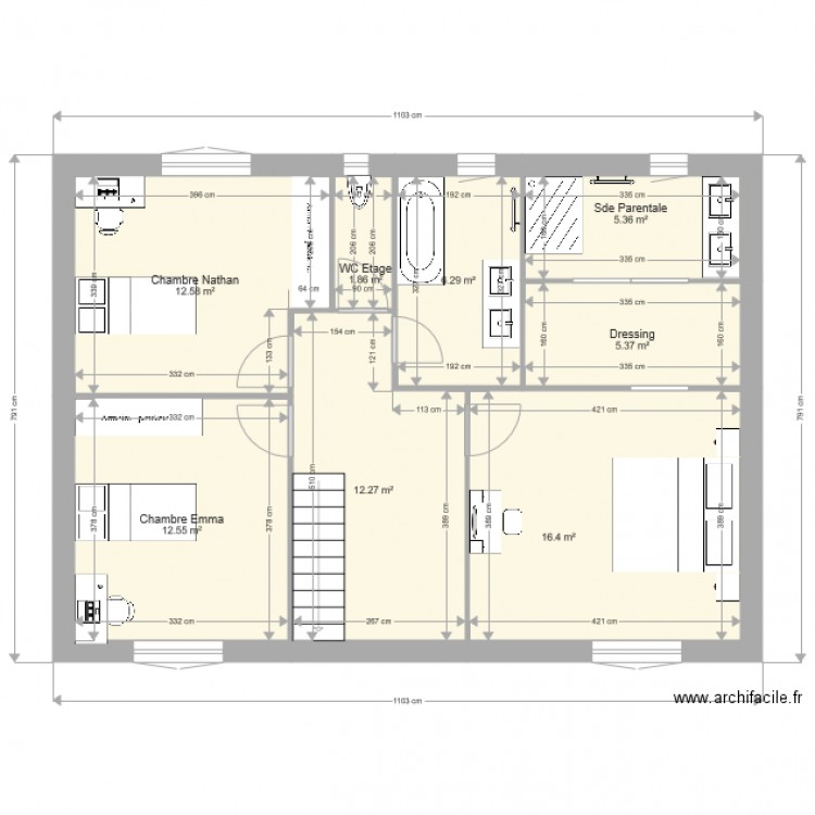 etage Amelio 1. Plan de 0 pièce et 0 m2