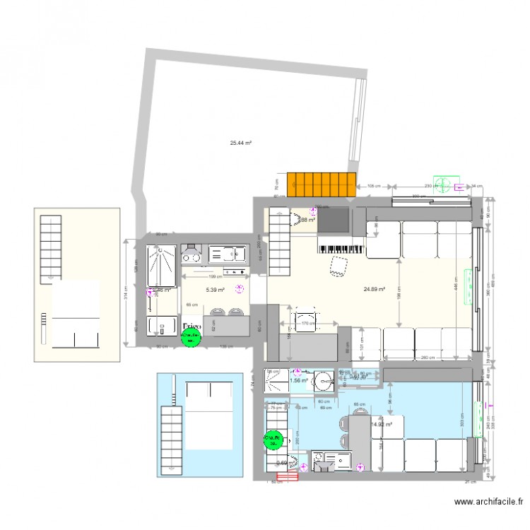 trychauffage. Plan de 0 pièce et 0 m2