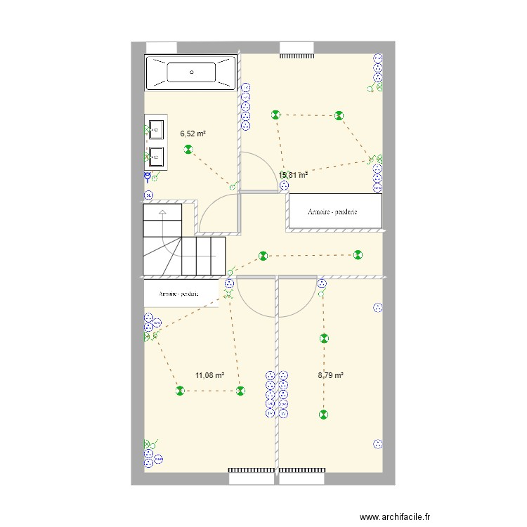 Projet Bastogi étage. Plan de 0 pièce et 0 m2