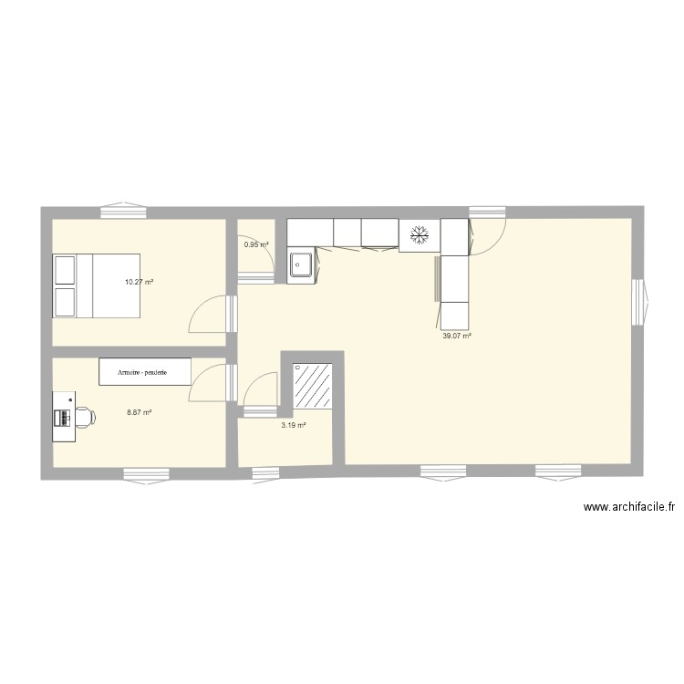 appartement La Crau. Plan de 0 pièce et 0 m2