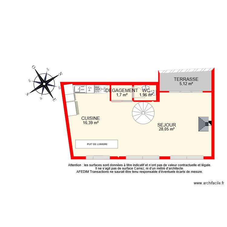 BI 7043 ETAGE 1 BIS. Plan de 0 pièce et 0 m2