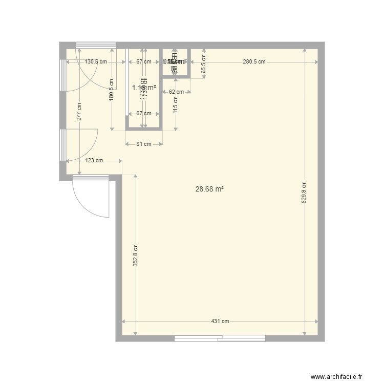 FONCIA MERIGOU B03. Plan de 0 pièce et 0 m2