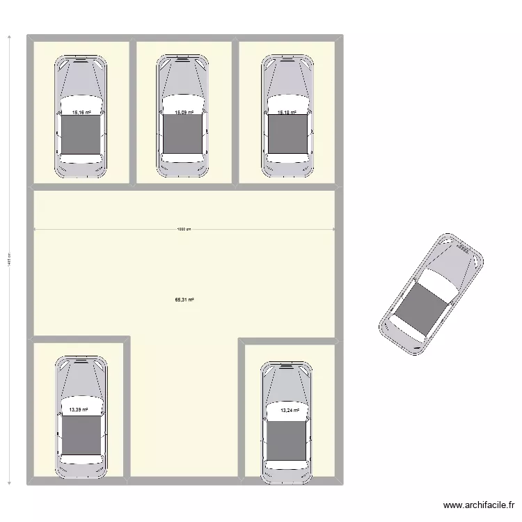 aubepines garage. Plan de 